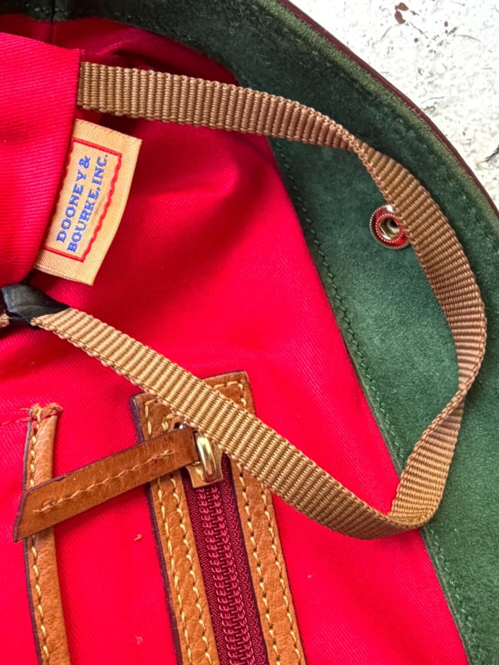 DOONEY & BOURKE Russel Florentine Italy Large Natural Tan Carryall Laptop Bag - Picture 8 of 14